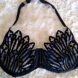 Videnoir Cathedral halter bra, size 3